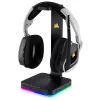 CORSAIR ausinių stovas - St100 RGB Premium - su stovu 7.1 erdvinis garsas - pritaikomas RGB apšvietimas