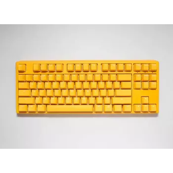 Ducky One 3 Geltona TKL klaviatūra, žaidimams, USB, mechaninė, laidinė