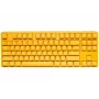 Ducky One 3 Geltona TKL klaviatūra, žaidimams, USB, mechaninė, laidinė