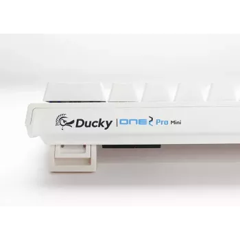 Ducky DKON2061ST klaviatūra USB QWERTY US International balta mini mechaninė RGB LED