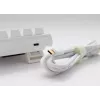 Ducky DKON2061ST klaviatūra USB QWERTY US International balta mini mechaninė RGB LED