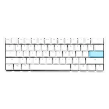 Ducky DKON2061ST klaviatūra USB QWERTY US International balta mini mechaninė RGB LED
