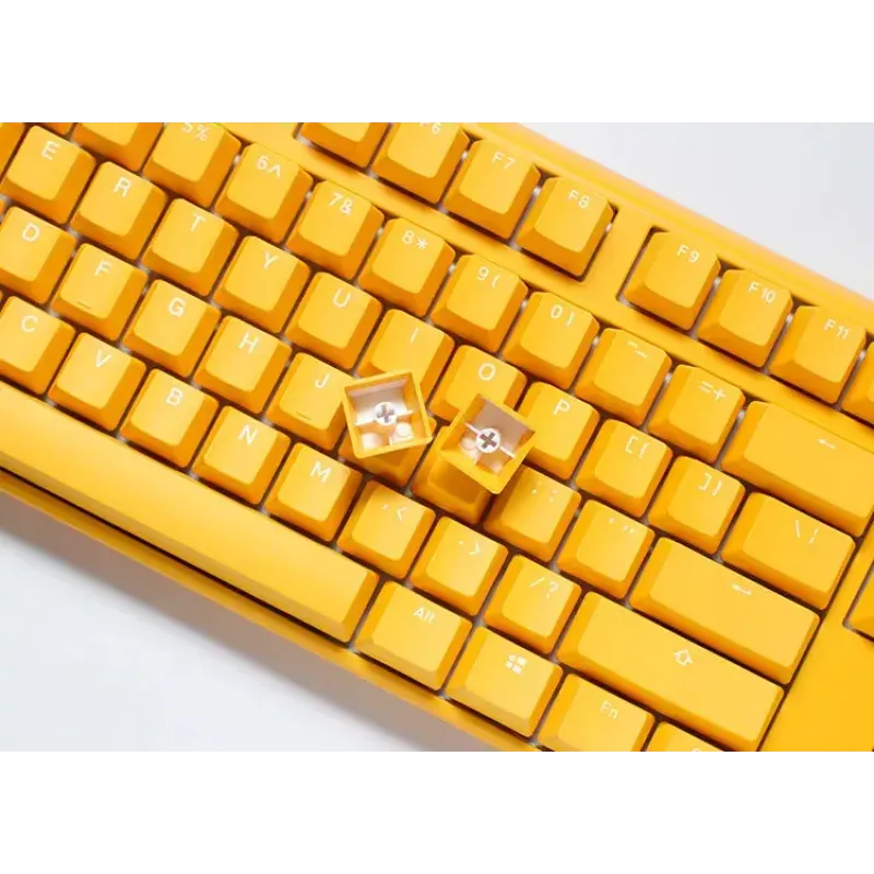 Ducky One 3 Geltona TKL klaviatūra, žaidimams, USB, vokiška, mechaninė
