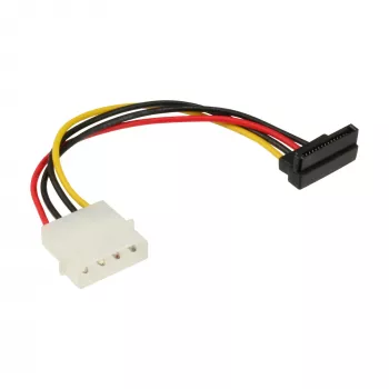 InLine SATA maitinimo adapterio kabelis 5,25 colio / 15 kontaktų SATA 0,15 m, žemyn nukreiptas