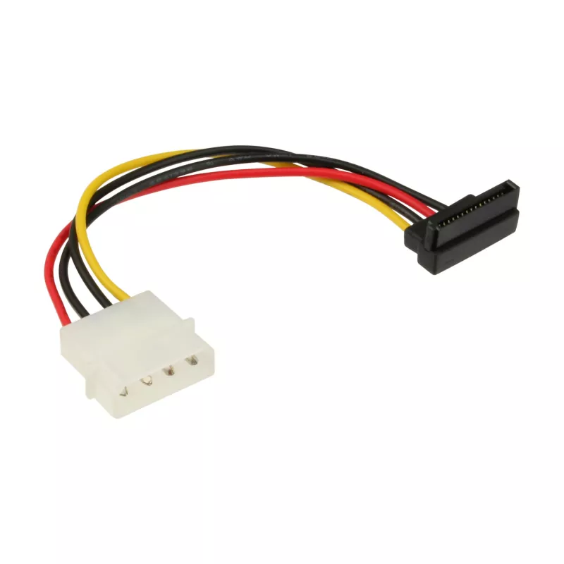 InLine SATA maitinimo adapterio kabelis 5,25 colio / 15 kontaktų SATA 0,15 m, žemyn nukreiptas