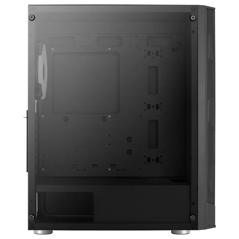 Aerocool PRISMBKV3 PC Case ATX Juoda 4 Fans ARGB Front Side Side Tempered Glass