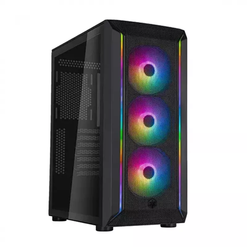 PC korpusas Sidabrinėstone FARA 511Z Midi Tower juodas