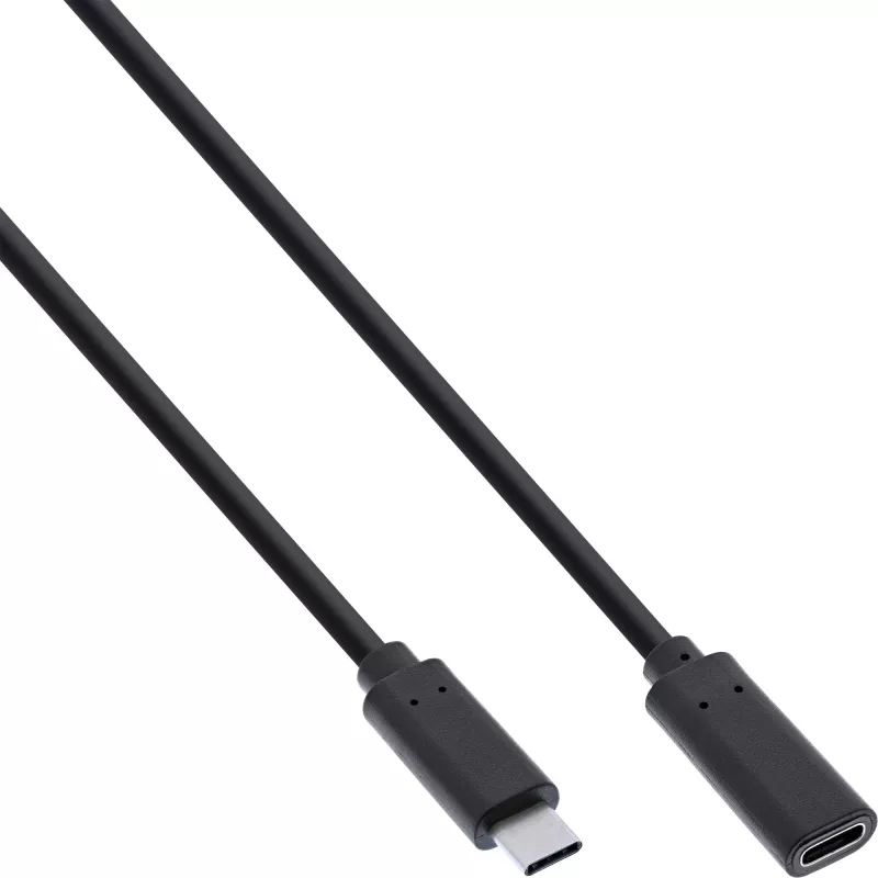 USB 3.2 Gen.1x2 ilginamasis laidas InLine 35772 2m USB-C kištukas / lizdas juodas