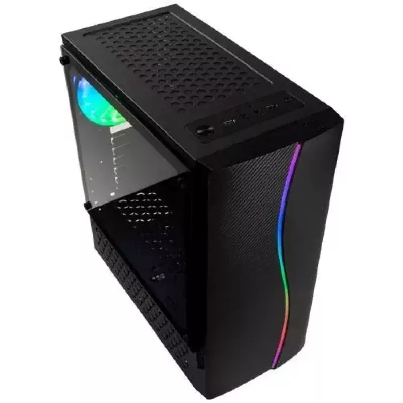 PC korpusas Kolink Inspire K5 ARGB Midi Tower juodas