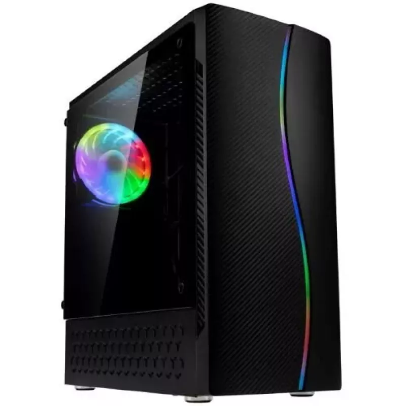 PC korpusas Kolink Inspire K5 ARGB Midi Tower juodas
