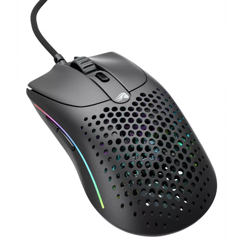 Glorious Gaming Glorious Model O Wired 2 - matinė juoda, dešiniarankė, optinė, USB Type-A, 26000 DPI, 1 ms, juoda
