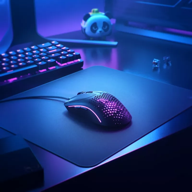 Glorious Gaming Glorious Model O Wired 2 - matinė juoda, dešiniarankė, optinė, USB Type-A, 26000 DPI, 1 ms, juoda