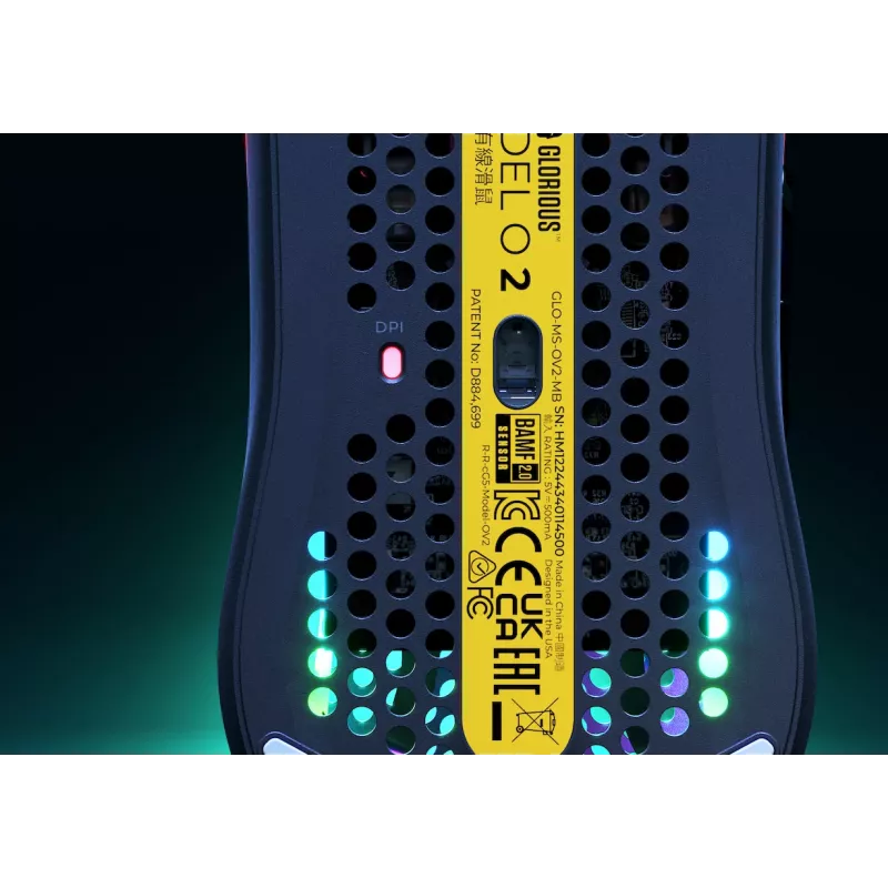Glorious Gaming Glorious Model O Wired 2 - matinė juoda, dešiniarankė, optinė, USB Type-A, 26000 DPI, 1 ms, juoda