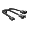 InLine PWM ventiliatoriaus maitinimo Y laidas, 4 kontaktų. 1M/2F, 0,15 m