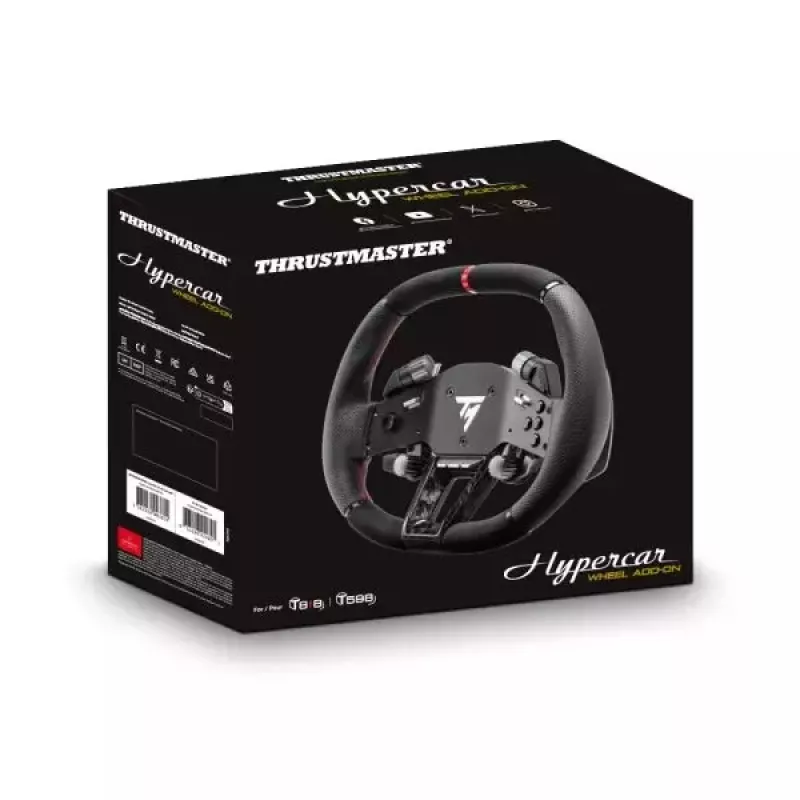 Thrustmaster Hypercar Wheel Add-On Juodas, Sidabrinis vairas PC, PlayStation 4, PlayStation 5, Xbox, Xbox One