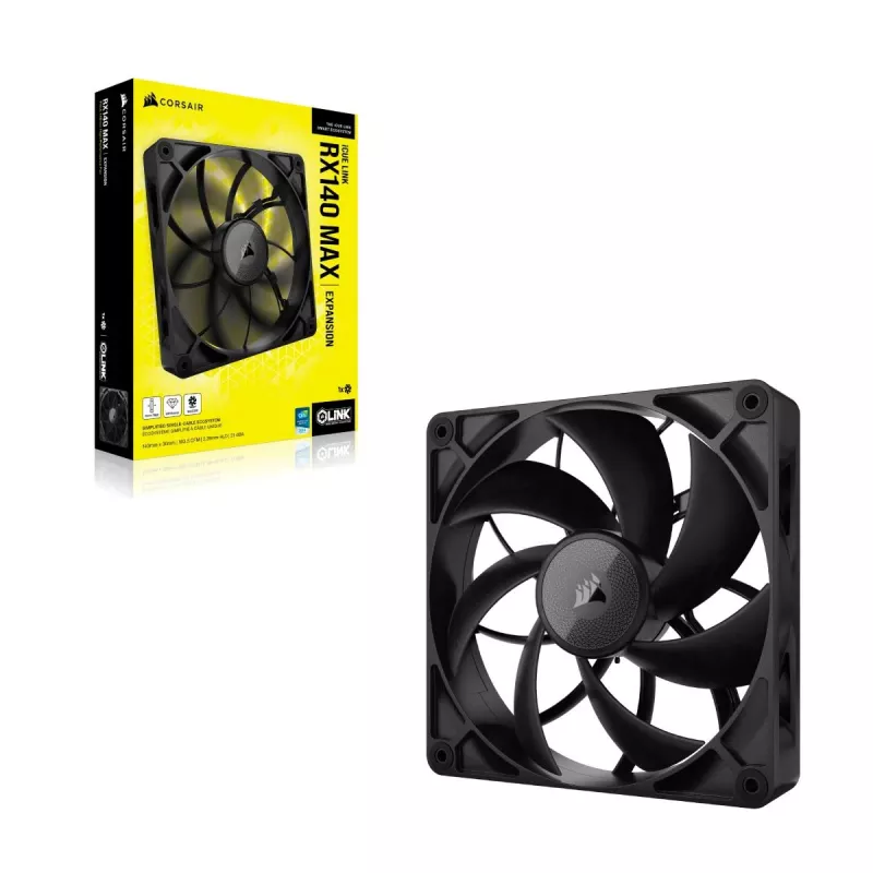 CORSAIR Icue Link Rx140 Max 140mm Pwm Storas Ventiliatoriaus Išplėtimas