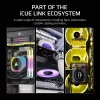 CORSAIR Icue Link Rx140 Max 140mm Pwm Storas Ventiliatoriaus Išplėtimas