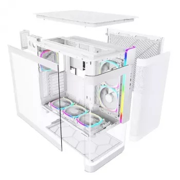 PC korpusas Montech KING 95 PRO Midi Tower baltas