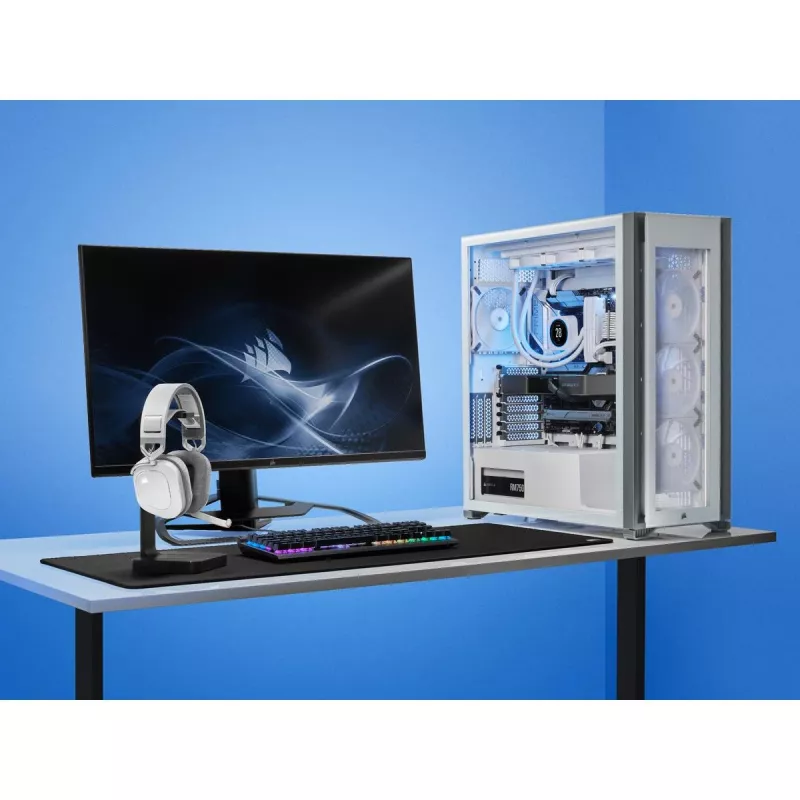 CORSAIR Žaidimų ausinės Hs80 - Belaidės - Baltos