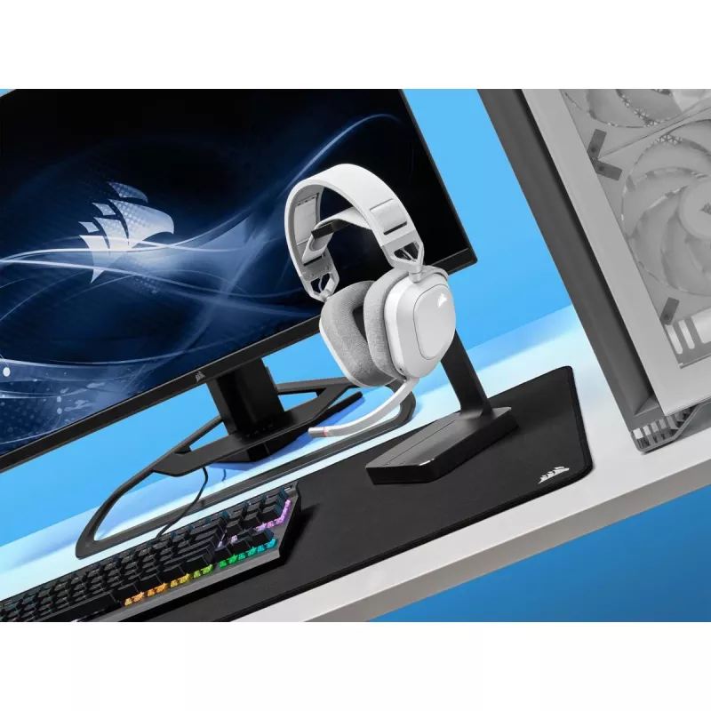 CORSAIR Žaidimų ausinės Hs80 - Belaidės - Baltos