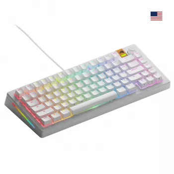 Mechaninė klaviatūra GLORIOUS GMMK 3 HE 75% laidinė balta US išdėstymas