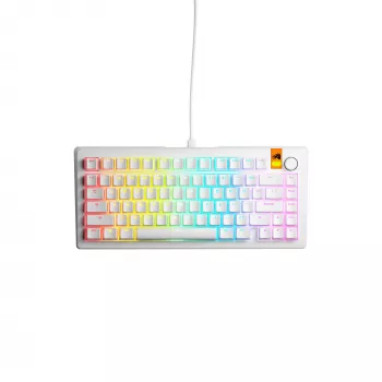 Mechaninė klaviatūra GLORIOUS GMMK 3 HE 75% laidinė balta US išdėstymas