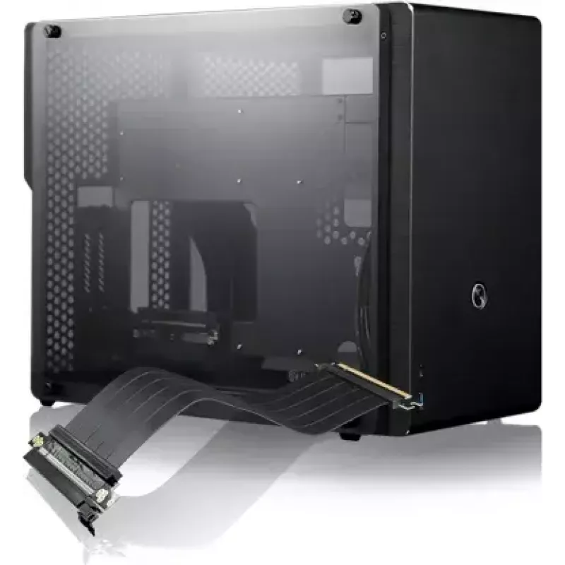 PC korpusas RAIJINTEK Ophion M Evo ALS Midi Tower juodas, permatomas