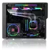 PC korpusas RAIJINTEK Ophion M Evo ALS Midi Tower juodas, permatomas