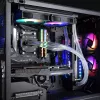 RAIJINTEK EOS 12 RBW ADD 120 mm hidraulinio guolio PWM ventiliatorius, 2 vnt., juodas/baltas