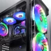 RAIJINTEK EOS 12 RBW ADD 120 mm hidraulinio guolio PWM ventiliatorius, 2 vnt., juodas/baltas