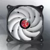RAIJINTEK EOS 12 RBW ADD 120 mm hidraulinio guolio PWM ventiliatorius, 2 vnt., juodas/baltas
