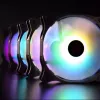 RAIJINTEK EOS 12 RBW ADD 120 mm hidraulinio guolio PWM ventiliatorius, 2 vnt., juodas/baltas