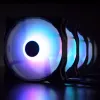 RAIJINTEK EOS 12 RBW ADD 120 mm hidraulinio guolio PWM ventiliatorius, 2 vnt., juodas/baltas