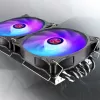 RAIJINTEK EOS 12 RBW ADD 120 mm hidraulinio guolio PWM ventiliatorius, 2 vnt., juodas/baltas