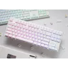 Ducky One 3 Classic Pure White TKL žaidimų klaviatūra su RGB LED apšvietimu, MX-Clear jungikliais