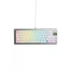 Mechaninė žaidimų klaviatūra GLORIOUS GMMK 3 PRO 65% laidinė USB, QWERTY US, RGB, sidabrinė, 2 m laidas