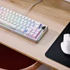 Mechaninė žaidimų klaviatūra GLORIOUS GMMK 3 PRO 65% laidinė USB, QWERTY US, RGB, sidabrinė, 2 m laidas