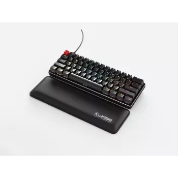 Glorious Gaming paminkštinta klaviatūros riešo atrama, juoda, putplastis, 300 mm, 100 mm, 17 mm, 300 x 100 x 17 mm