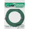 InLine komutacinis kabelis S/FTP PiMF Cat.6A be halogenų 500 MHz žalias 5 m