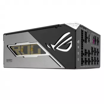 Maitinimo blokas ASUS ROG THOR-1600T3-GAMING 1600 W, 80 PLUS Titanium, ATX 3.1, pilnai modulinis, OLED ekranas