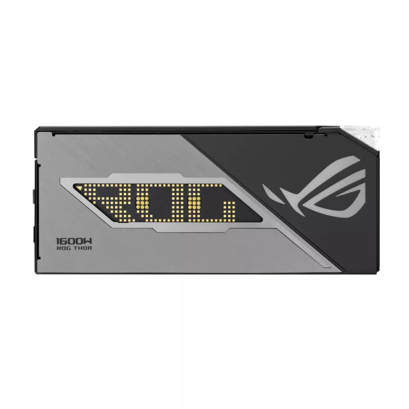 Maitinimo blokas ASUS ROG THOR-1600T3-GAMING 1600 W, 80 PLUS Titanium, ATX 3.1, pilnai modulinis, OLED ekranas