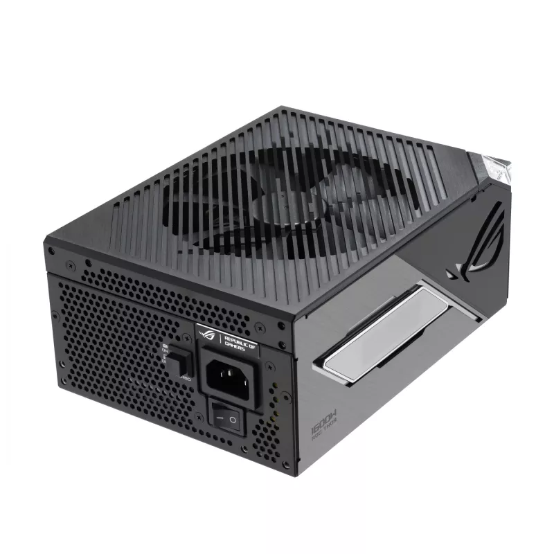 Maitinimo blokas ASUS ROG THOR-1600T3-GAMING 1600 W, 80 PLUS Titanium, ATX 3.1, pilnai modulinis, OLED ekranas