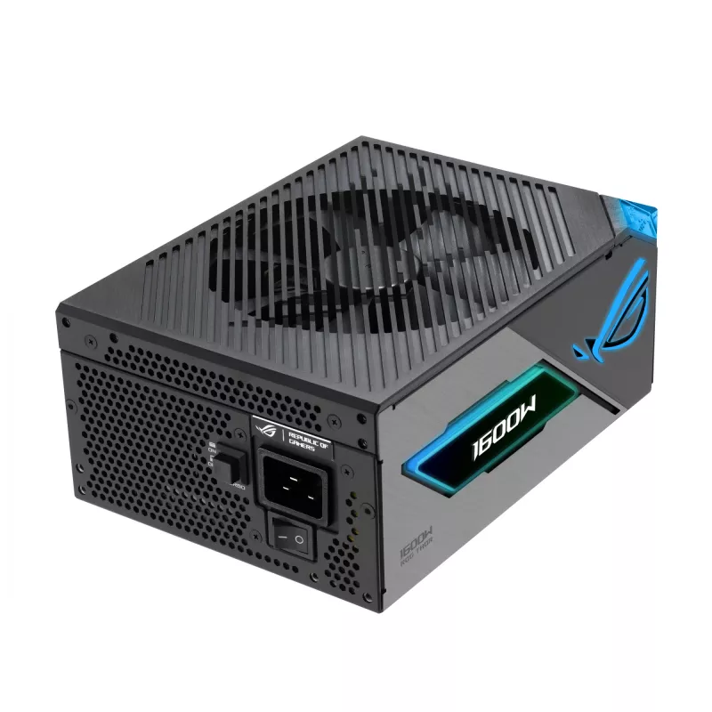Maitinimo blokas ASUS ROG THOR-1600T3-GAMING 1600 W, 80 PLUS Titanium, ATX 3.1, pilnai modulinis, OLED ekranas