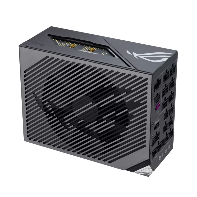 Maitinimo blokas ASUS ROG THOR-1600T3-GAMING 1600 W, 80 PLUS Titanium, ATX 3.1, pilnai modulinis, OLED ekranas