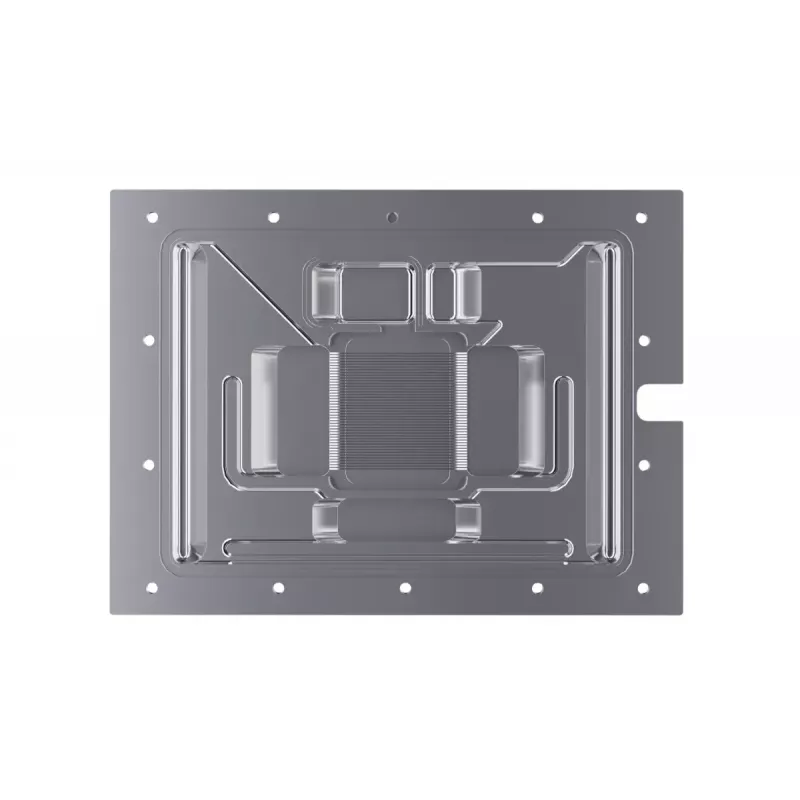 Vandens blokas + galinė plokštė Alphacool 13456 Akrilas Aliuminis Juoda Sidabrinė Skaidri