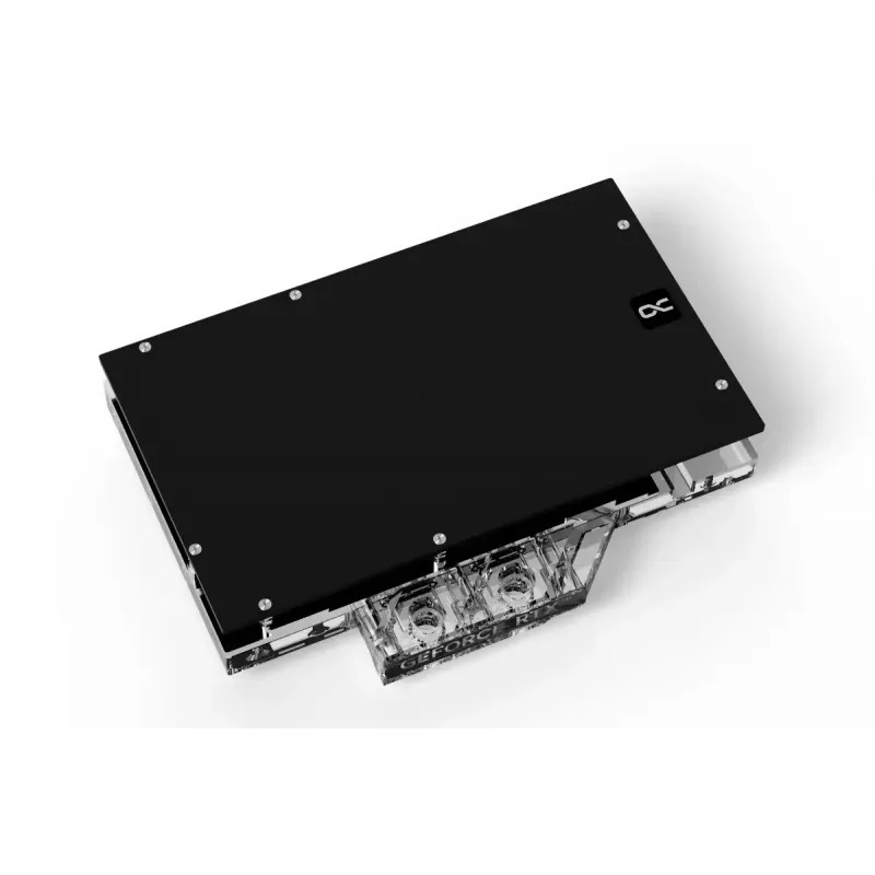 Vandens blokas + galinė plokštė Alphacool 13456 Akrilas Aliuminis Juoda Sidabrinė Skaidri