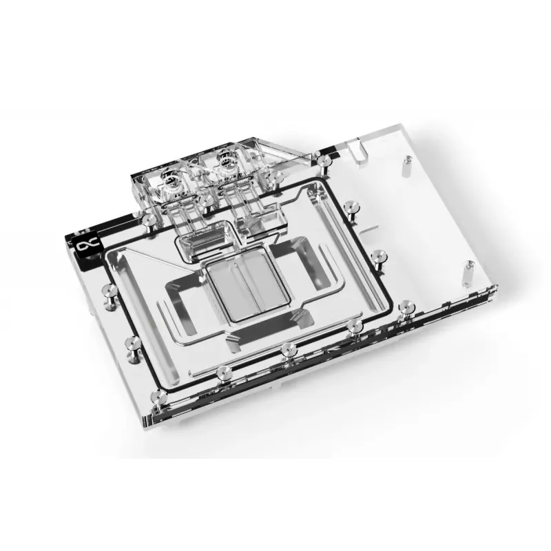 Vandens blokas + galinė plokštė Alphacool 13456 Akrilas Aliuminis Juoda Sidabrinė Skaidri