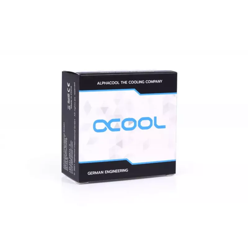 Jungtis Alphacool 17603 žalvaris chromuota 24 mm plotis 22,5 mm gylis 18,5 mm aukštis