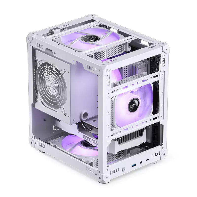 PC korpusas Jonsbo C6 Mini Tower baltas