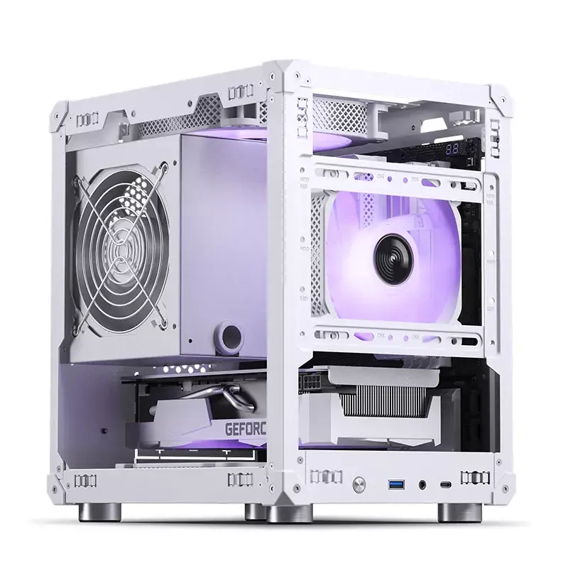 PC korpusas Jonsbo C6 Mini Tower baltas